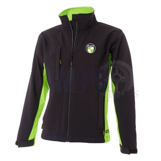 Softshell Jack Puch Black/Green
