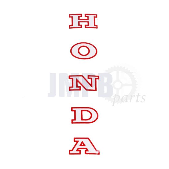 Sticker Front fork Honda Red/White