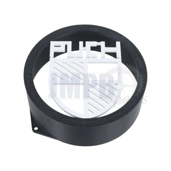 Flywheel lid with Puch Logo White High