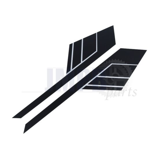 Tank stickerset Black Yamaha DT50M/125MX