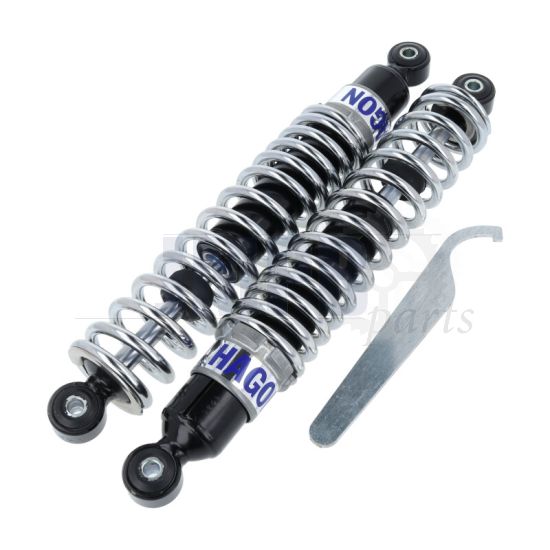Shock absorbers Spiral Zundapp Chrome Hagon 310MM