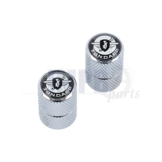Air Valve Caps Zundapp Chrome/Black