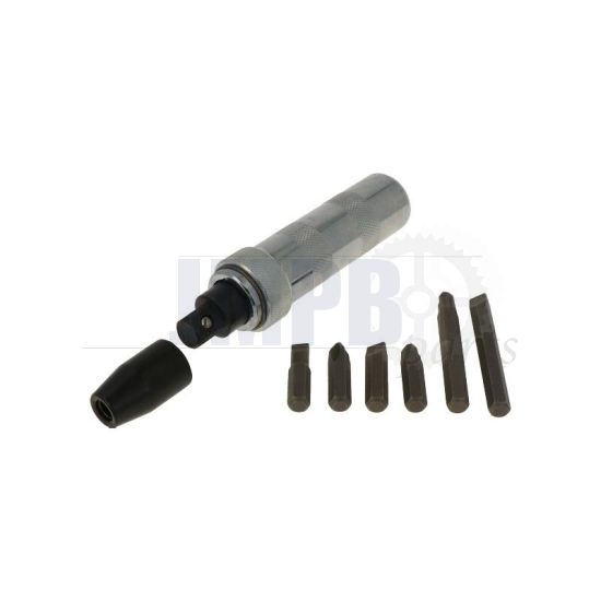 Impact screwdriver + 6 Bits