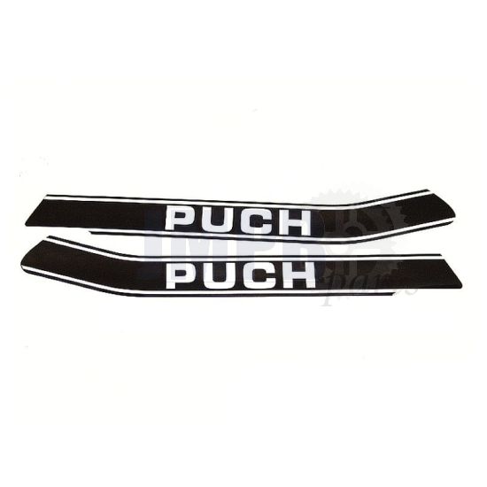 Tank stickerset Black/White Puch MONZA
