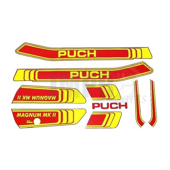 Stickerset Puch Magnum MKII Red/Yellow