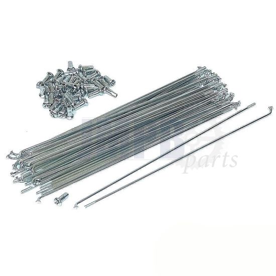 Spokes set Galvanised 2.6 X 208MM