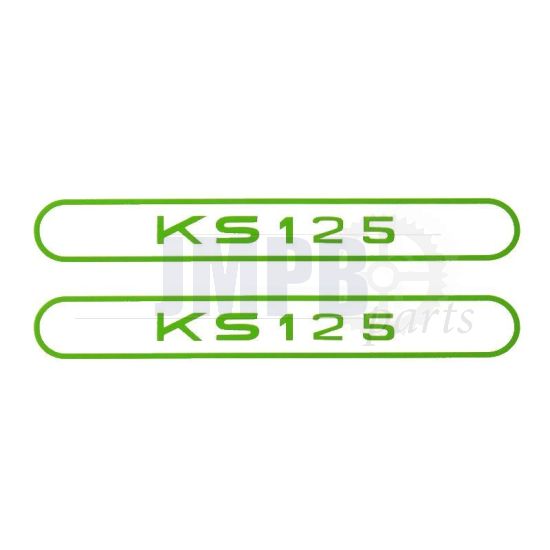 Stickerset Tank Zundapp KS125 Green
