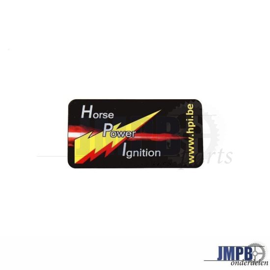 Sticker HPI Black 34X64MM