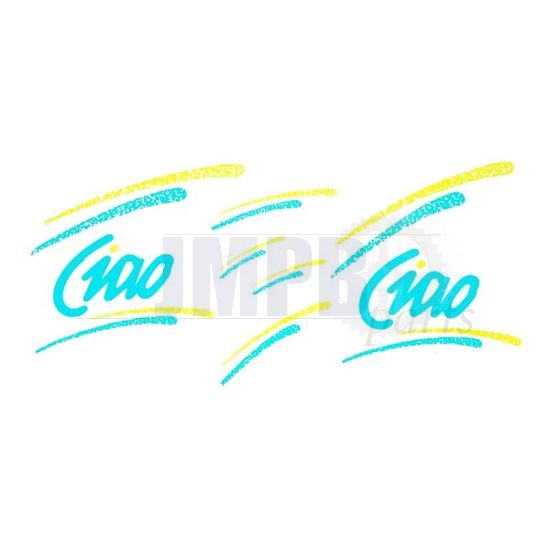 Stickerset Vespa Ciao Green/Yellow