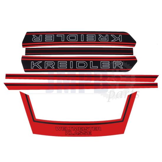 Kreidler Stickerset Weltmeister Complete Red