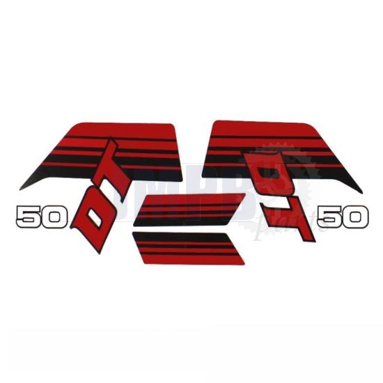 Stickerset Yamaha DT50 Red/Black 1981