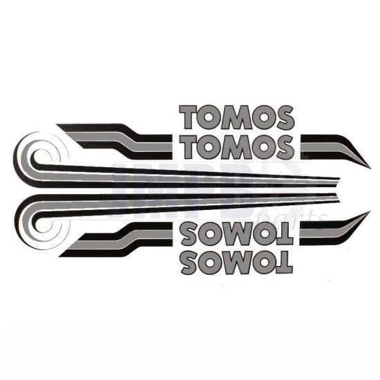 Stickerset Tomos A3 Bullet 79/80 Grey / Black