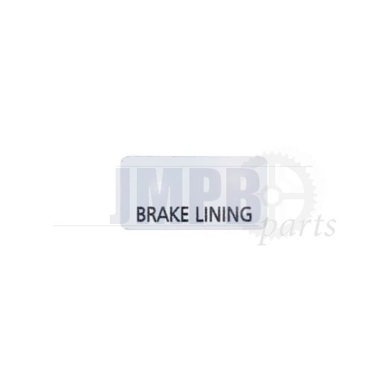 Brake Lining sticker Chrome FS1 17X9MM