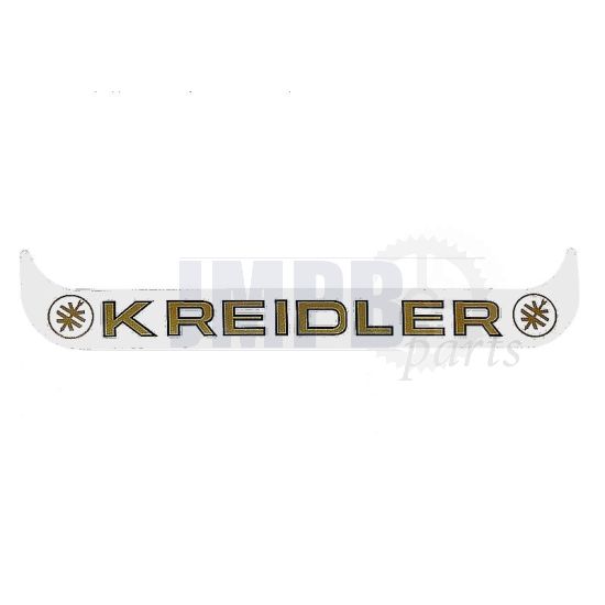 Sticker License plate holder Wide Kreidler WHITE