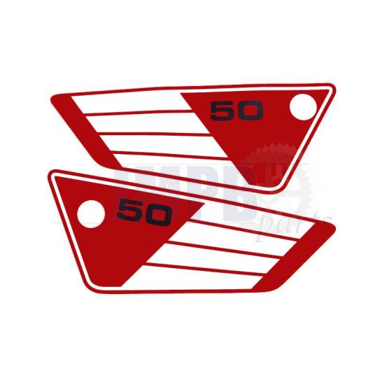 Side panel Stickerset Yamaha FS1 Red/White/Black