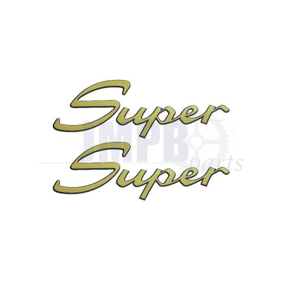 Stickerset Kreidler Super Gold 100X40MM