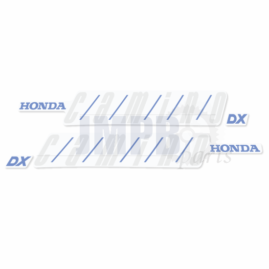 Stickerset Tank Honda Camino DX Blue/White