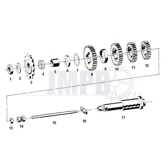 Main Shaft Sachs 50/4 EKF