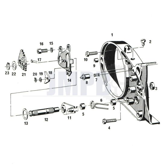 Gear Axle Sachs 50/4 EKF