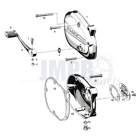 Gear Pedal / Covers Sachs 50/4 EKF