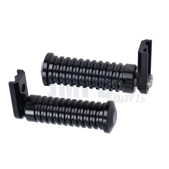 Footrest Set Tomos A3 / A35 Black CNC