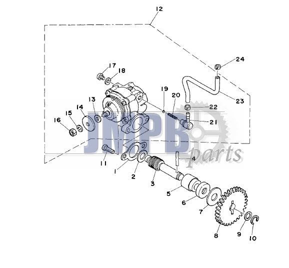 Oil pump Yamaha FS1 DX