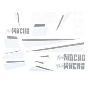 Stickerset Puch Rider Macho '88 Grey/White