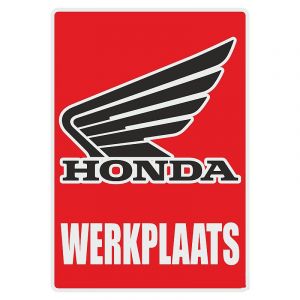 Werkplaats Sticker Honda Dutch