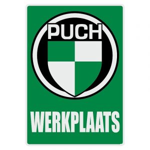 Werkplaats Sticker Puch Dutch