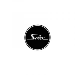 Sticker Solex Logo Round Black/White 41MM