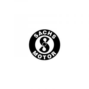 Sticker Sachs Logo Black/White 41MM
