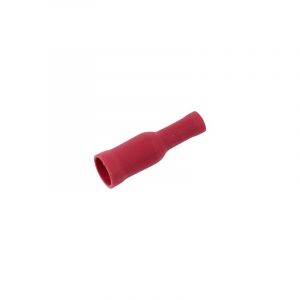 Round Plug Sleeve Insulated Red 4MM A-Quality