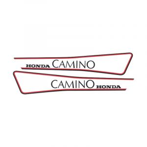 Stickerset Tank Honda Camino Red/Black/Transparent