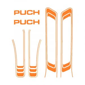 Stickerset Puch Maxi Lines Orange A-Quality
