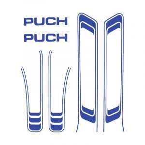 Stickerset Puch Maxi Lines Blue A-Quality