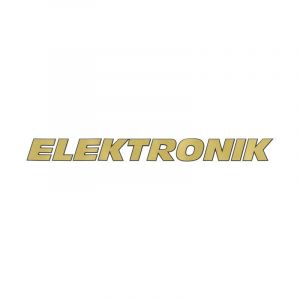 Sticker Elektronik Kreidler Gold/Black 140X13MM