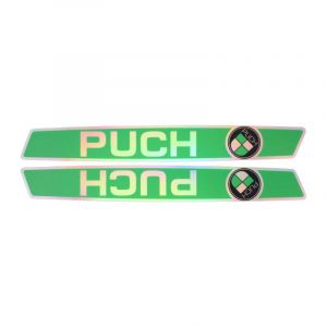 Tank transfer set Puch Maxi Green Holographic