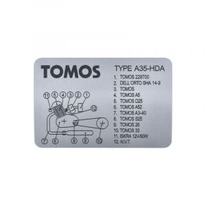 Model Identification Sticker Tomos A35