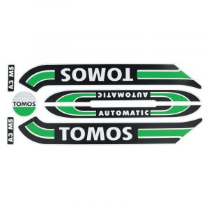 Stickerset Tomos A3 Old Model Green