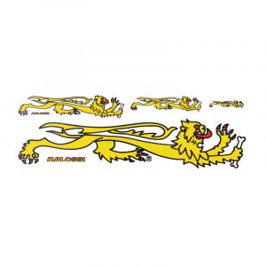 Stickerset Malossi Lions Yellow 4-Pieces