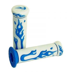 Handle Grips Flame White/Blue