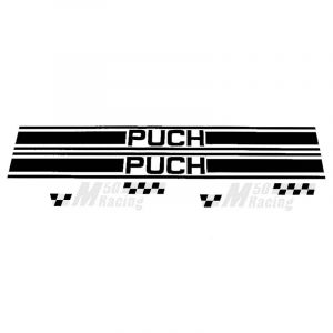 Stickerset Puch M50 Racing Black/White