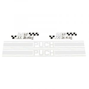 Stickerset Puch M50 Racing White