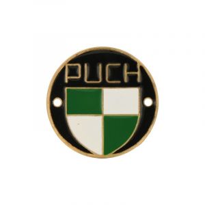 Emblem Headlight house Puch Brass