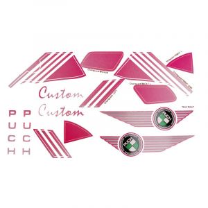 Stickerset Puch Custom Pink