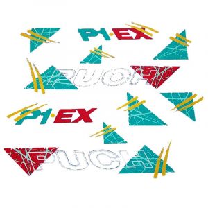 Stickerset Puch P1 EX Green/Yellow/Red