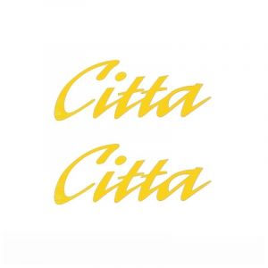 Sticker set Citta Word Yellow