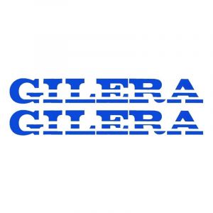 Stickerset Gilera Turbo Cut text Blue