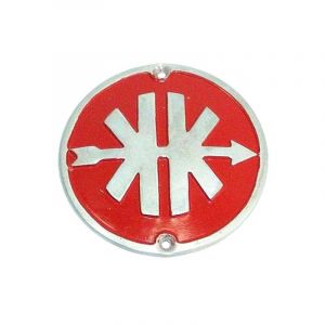 Emblem Leg Shield Kreidler Egg-Tank Red