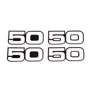 Stickerset 50-50 Black/White Yamaha